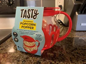 Tasty microwave popcorn popper new packaged