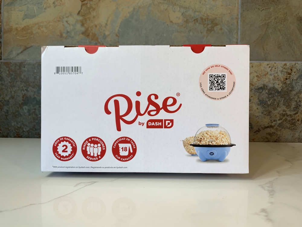 Rise by Dash 4.5 qt Stirring Electric Popcorn Popper Maker