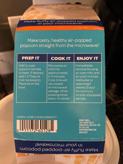silicone popcorn bowl instructions