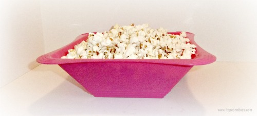 Popcorn In Pink Bowl Popcorn In Pink Bowl